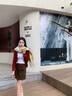 女王飾界2025年新款黃色格子圍巾女冬季保暖加大毛絨氛圍感圍脖披肩禮物 升級加厚款-溫暖粉 曬單實(shí)拍圖
