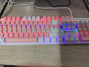 機械革命 耀·K330機械鍵盤(pán) 有線(xiàn)鍵盤(pán) 游戲鍵盤(pán) 104鍵混彩背光鍵盤(pán) 全鍵無(wú)沖 電腦鍵盤(pán) 白粉色 茶軸 曬單實(shí)拍圖