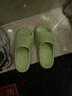 樸西新款EVA女男童涼拖鞋可愛(ài)軟底舒適涼拖鞋居家防滑孩子兒童拖鞋 萌芽綠 32-33 (210mm) 曬單實(shí)拍圖