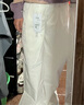 對(duì)白【100棉牛仔褲】松弛感直筒闊腿褲女2025夏新款壓褶顯瘦長(zhǎng)褲 云朵白 26 曬單實(shí)拍圖