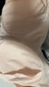 全棉時(shí)代哺乳文胸孕婦內衣孕產(chǎn)無(wú)縫軟支撐肩開(kāi)扣文胸XL/C85 貝殼杏粉 曬單實(shí)拍圖