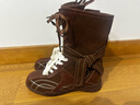 天美意高幫靴小眾德訓拳擊靴復古中筒短靴時(shí)尚女靴新款KC004CS5 咖色 36 曬單實(shí)拍圖