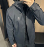 凱樂石（KAILAS）軟殼衣戶外登山耐磨彈力透氣輕量防風(fēng)連帽外套男 KG2439125 M8男款-玄青黑 L 曬單實拍圖