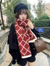 MELENDA KAMAR圍巾女2025新款冬季高檔圍脖加厚保暖披肩新年生日禮物送女友老婆 【紅配米】輕奢送女朋友實(shí)用老婆 曬單實(shí)拍圖