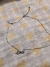 周大生流蘇蝴蝶結銀項鏈女S925鎖骨鏈小眾設計高級感送女友生日禮物 曬單實(shí)拍圖