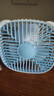 電風(fēng)扇家用桌面風(fēng)扇小風(fēng)扇學(xué)生宿舍可愛(ài)多功能可壁掛空氣循環(huán)扇輕音制冷辦公室usb插電便攜迷你 【直插款-6寸】天空藍 曬單實(shí)拍圖