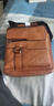 男包真皮質(zhì)感單肩包男商務(wù)男士手提包斜挎包休閑豎款小背包 棕色【男士單肩包】純皮款 數量有限 搶完即止 曬單實(shí)拍圖