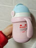 FGA富光兒童保溫杯寶寶幼兒園吸管鴨嘴學(xué)飲杯316L不銹鋼喝水壺杯子粉 曬單實(shí)拍圖