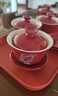 敬茶杯結婚敬酒婚禮對碗喜碗茶杯子碗筷一對創(chuàng  )意婚慶改口陪嫁套裝 龍鳳款12件套+圓托盤(pán) 曬單實(shí)拍圖