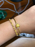 周六福足金999光珠黃金手鏈女生日禮物計價(jià)A0711066 約6.34g 16+3cm 曬單實(shí)拍圖