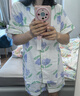 古今（GUJIN）上新100%純棉睡衣女棉紗家居服可外穿睡褲清新大碼套裝L 曬單實(shí)拍圖