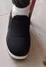 3514保暖羊毛布鞋老人鞋套腳款男士爸爸鞋冬季加厚棉鞋 黑色 43  曬單實(shí)拍圖