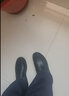 西域駱駝秋季透氣舒適軟底中秋禮物爸爸鞋男士商務(wù)休閑高端頭層羊皮皮鞋 黑色(鏤空)頭層羊皮 40 曬單實(shí)拍圖