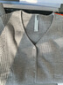 蕉內熱皮702++女士鎖溫可機洗羊毛開(kāi)衫肌底衣保暖上衣內搭打底衫新款 礦麻灰 L 曬單實(shí)拍圖