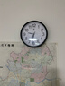 北極星（POLARIS）掛鐘時(shí)尚創(chuàng  )意客廳鐘表靜音簡(jiǎn)約石英鐘30cm 2842黑色 曬單實(shí)拍圖
