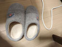 大嘴猴（Paul Frank）棉拖鞋男女情侶時(shí)尚簡(jiǎn)約厚底家居保暖冬季拖鞋PF6661紫色260 曬單實(shí)拍圖