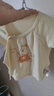 童泰新生兒半背衣嬰兒衣服純棉四季0-3月寶寶上衣滿月服2件裝 黃色 52 曬單實(shí)拍圖