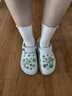 CROCS卡駱馳洞洞鞋泡芙2025夏季新款鞋子女涼鞋沙灘鞋厚底高跟拖鞋女鞋 月光灰（建議拍小一碼） 37-38 (230mm) 曬單實(shí)拍圖