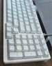 聯(lián)想（Lenovo）GK10機械鍵盤(pán) 全鍵熱插拔 20種背光燈效 游戲辦公電腦鍵盤(pán) 極光系列有線(xiàn)版 98配列 白色混光青軸 曬單實(shí)拍圖