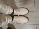 天美意鞋子女鞋商場(chǎng)同款厚底復古百搭英倫鞋女單鞋春秋款CCJ50AM4 米色 38 曬單實(shí)拍圖