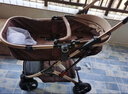 逗逗熊嬰兒車(chē)可坐可平躺輕便避震寶寶折疊嬰兒推車(chē)雙向童車(chē)0-3歲手推車(chē) 旗艦卡其【一鍵收車(chē)+四輪橡膠】 曬單實(shí)拍圖
