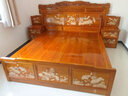 好木名作非國標金絲楠（學(xué)名：楠木）全實(shí)木雙人床1.8米大床古典家具 雙人床（預先款） 曬單實(shí)拍圖