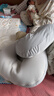 多米貝貝（Tomibaby）六合一多功能嬰兒哺乳枕斜坡防吐奶溢奶新生兒喂奶枕頭-灰色 曬單實(shí)拍圖