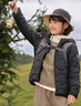 波司登（BOSIDENG）兒童羽絨服5A抗菌保暖外套薄款中性男女短款連帽 黑色8056 140 /64 約 130-140cm 30kg 曬單實(shí)拍圖