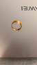 中國黃金（CHINA GOLD）一鹿路有你黃金戒指女士足金求婚戒生日禮物送女友老婆結婚紀念日 【京速達】一鹿有你足金女戒 曬單實(shí)拍圖