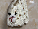 MDUG手工DIY編織包包HelloKitty毛線(xiàn)材料包制作新年送女友禮物斜挎包 【帕恰狗款/白配黑】DIY手工包包 （材料包+教程）毛絨肩帶 曬單實(shí)拍圖