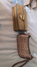 蔻馳（COACH）新款?yuàn)W萊女士女包經(jīng)典標(biāo)志老花TERI單肩斜挎包麻將包 IM/棕黃色/棕色 曬單實(shí)拍圖