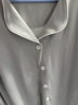 無(wú)印良品（MUJI）女式柔軟針織前開(kāi)睡衣套裝女士家居服女款女裝25年秋季 FD32CC5A 煙熏藍色 S -M 上裝160/84A 下裝160/66A 曬單實(shí)拍圖