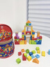Hape【歐盟品質(zhì)】木質(zhì)積木大顆粒防吞咽數字啟蒙益智玩具兒童禮物 80粒桶裝字母數字積木 高密度山毛櫸 1-3Y 曬單實(shí)拍圖