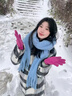 TKHE軟糯藍色圍巾女冬季韓版百搭高級感保暖流蘇大披肩純色圍脖韓系潮 【藍色】毛絨圍巾-高品質(zhì)版 185*95CM 曬單實(shí)拍圖