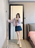 LPOX外套女短款連帽通勤外套女2025年新款春秋款小個(gè)子寬松休閑夾克 紫色 高品質(zhì) (版有里布) M 100-110斤 曬單實(shí)拍圖
