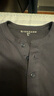佐丹奴亨利衫男秋冬純棉純色打底衫亨利領(lǐng)長(cháng)袖T恤男13025615 曬單實(shí)拍圖