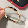 高版本卡地同款LOVE手鐲情侶男女寬版亞滿(mǎn)天星簡(jiǎn)約時(shí)尚手環(huán)不掉色 玫瑰金手鐲 21 曬單實(shí)拍圖