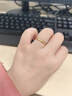 傳呈福澤 999足金鉆石戒指女 手工古法黃金鉆戒指環(huán) 【14號】金重2.90克【現貨】 曬單實(shí)拍圖