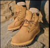 添柏嵐（Timberland）官方踢不爛女鞋經(jīng)典大黃靴戶(hù)外防潑水防污皮革高幫馬丁靴 8168R/小麥色 38 推薦小半碼 內長(cháng)240mm 曬單實(shí)拍圖