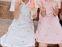 Classic Teddy精典泰迪女童連衣裙兒童短袖裙子中童裝polo裙夏A字版 白色  130  曬單實(shí)拍圖