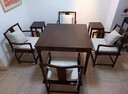 老榆木料八仙桌四方桌棋牌桌打牌桌正方形餐桌新中式實(shí)木 1個(gè):方凳 曬單實(shí)拍圖