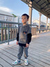 皮爾卡丹（pierre cardin）男童春裝套裝3~14歲穿中大兒童男孩春秋季運動(dòng)休閑衛衣韓版洋氣潮 深灰色 140 碼【建議身高130CM】 曬單實(shí)拍圖