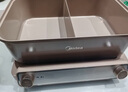 美的（Midea）鈦陶0氟多功能鍋電火鍋不銹鋼蒸鍋鴛鴦火鍋專(zhuān)用鍋超薄速沸多功能一體電鍋煎烤料理鍋DLS332266S 曬單實(shí)拍圖