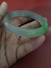 緬鐲緬甸翡翠手鐲老坑冰種果綠色高冰翡翠玉手鐲平安鐲冰糯種玉鐲正品 54mm 曬單實(shí)拍圖
