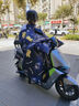 夢(mèng)多福 電動(dòng)車(chē)擋風(fēng)被秋冬季加厚加絨親子防風(fēng)被摩托車(chē)罩護膝防水擋風(fēng)衣 藏青護肩護脖丨加厚超暖奧粒絨丨720°全包0透風(fēng) 曬單實(shí)拍圖