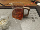 緣予觀(guān)山一葉菩提公道杯茶杯泡茶辦公室茶具配件帶木把玻璃杯加厚耐熱 觀(guān)山一葉菩提+茶漏（透明款） 曬單實(shí)拍圖