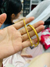 周大生黃金手鏈足金素金手鏈簡(jiǎn)約大方百搭送女友老婆紀念日情人節禮物 約4.9g 曬單實(shí)拍圖