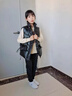 G.DUCKKIDS2025新款中大童羽絨棉馬甲女童外穿亮面免洗坎肩寬松背心外套潮 黑色 170 曬單實(shí)拍圖