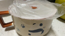 川島屋（KAWASIMAYA）熊貓泡面碗帶蓋帶把手大容量陶瓷飯盒微波爐專用碗正面熊貓帶蓋 曬單實拍圖