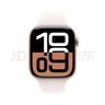 Apple/蘋(píng)果 Watch Series 10智能手表蜂窩款46毫米玫瑰金色鋁金屬表殼淡桃粉色運動(dòng)型表帶S/M MWYM3CH/B 曬單實(shí)拍圖